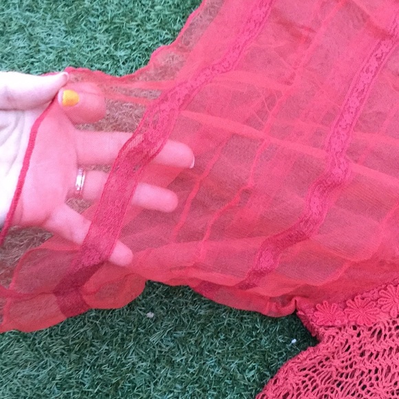 Free people New Romantics crochet top shirt xs 0 2 - Picture 2 of 5